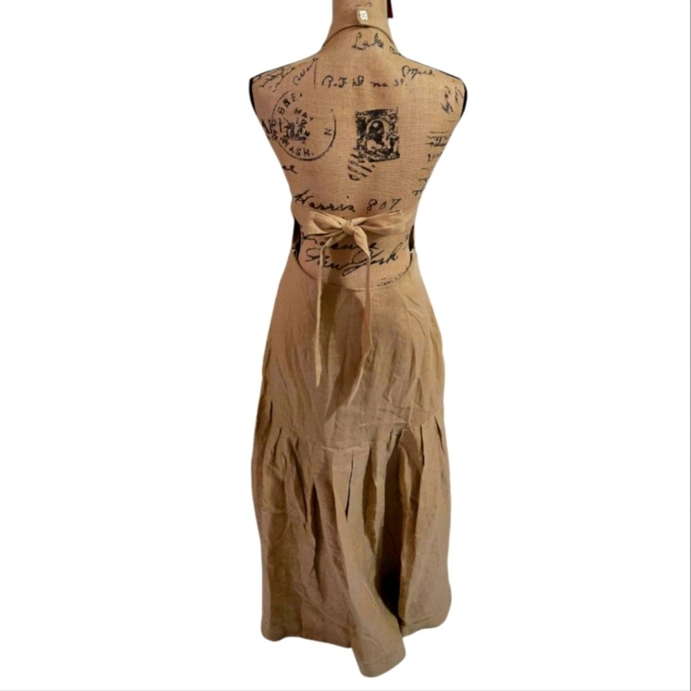 Aqua BLU Australia Caramel Carmen Embroidered Halter Maxi Dress SIZE 6 New‎ - Picture 6 of 14